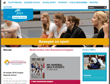 Tablet Screenshot of platformbewegenensport.nl